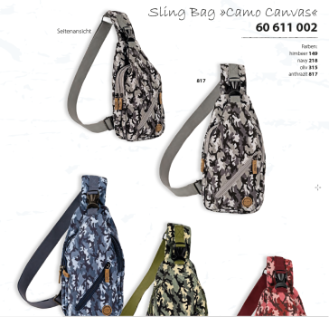 Sling Bag Camo Canvas